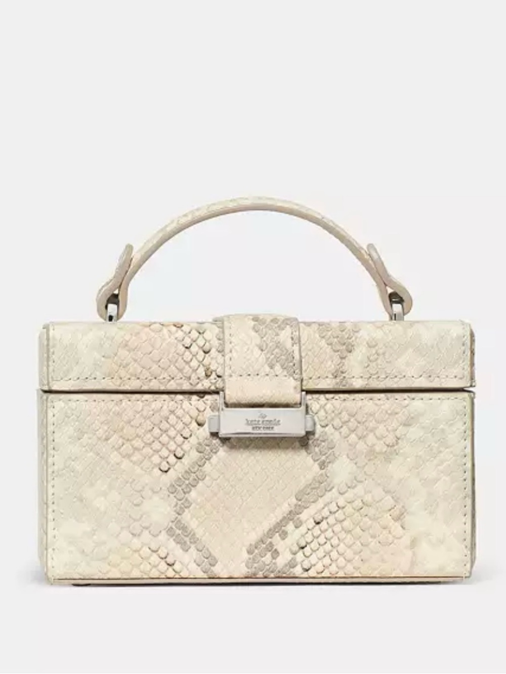 Kate Spade Heirloom Snake-Embossed Vanity Mini Top-Handle Bag